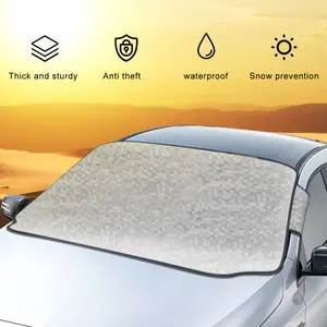 Universal Car Windshield Cover with Anti Theft for All-Weather,Thick Protective for Ice,Sleet and Snow,UV Rays and Dust,Freeze Protector for Car,Sedan,Truck,Van,SUV