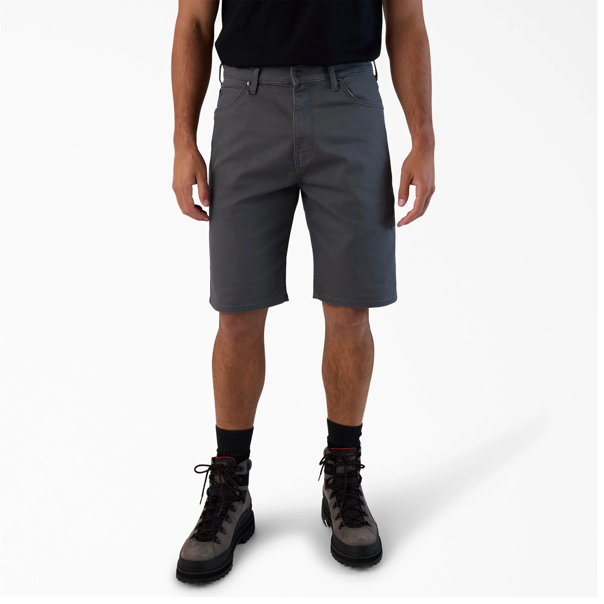 Dickies FLEX 5-Pocket Duck Canvas Shorts, 11",Regular Fit,Triple Stitching, Brass Rivets, Workwear Style