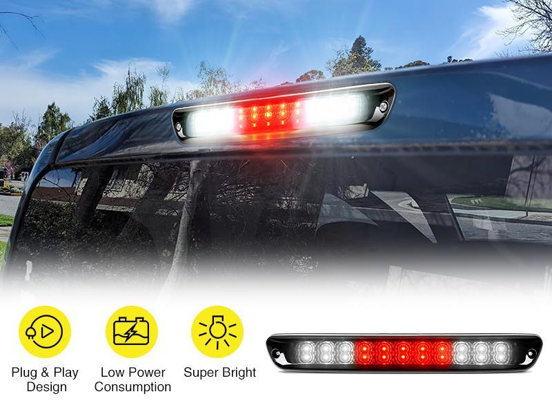 Nilight Third Brake Light Tail High Mount 3rd Stop Cargo Reverse LED Lights Smoked Lens Compatible with Chevy Colorado and GMC Canyon 2004 2005 2006 2007 2008 2009 2010 2011 2012 Pickup Truck