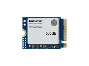 Kingston NV3 500 GB Solid State Drive - M.2 2230 Internal - PCI Express NVMe (PCI Express NVMe 4.0 x4) - Notebook, Gaming Console Device Supported - 160 TB TBW