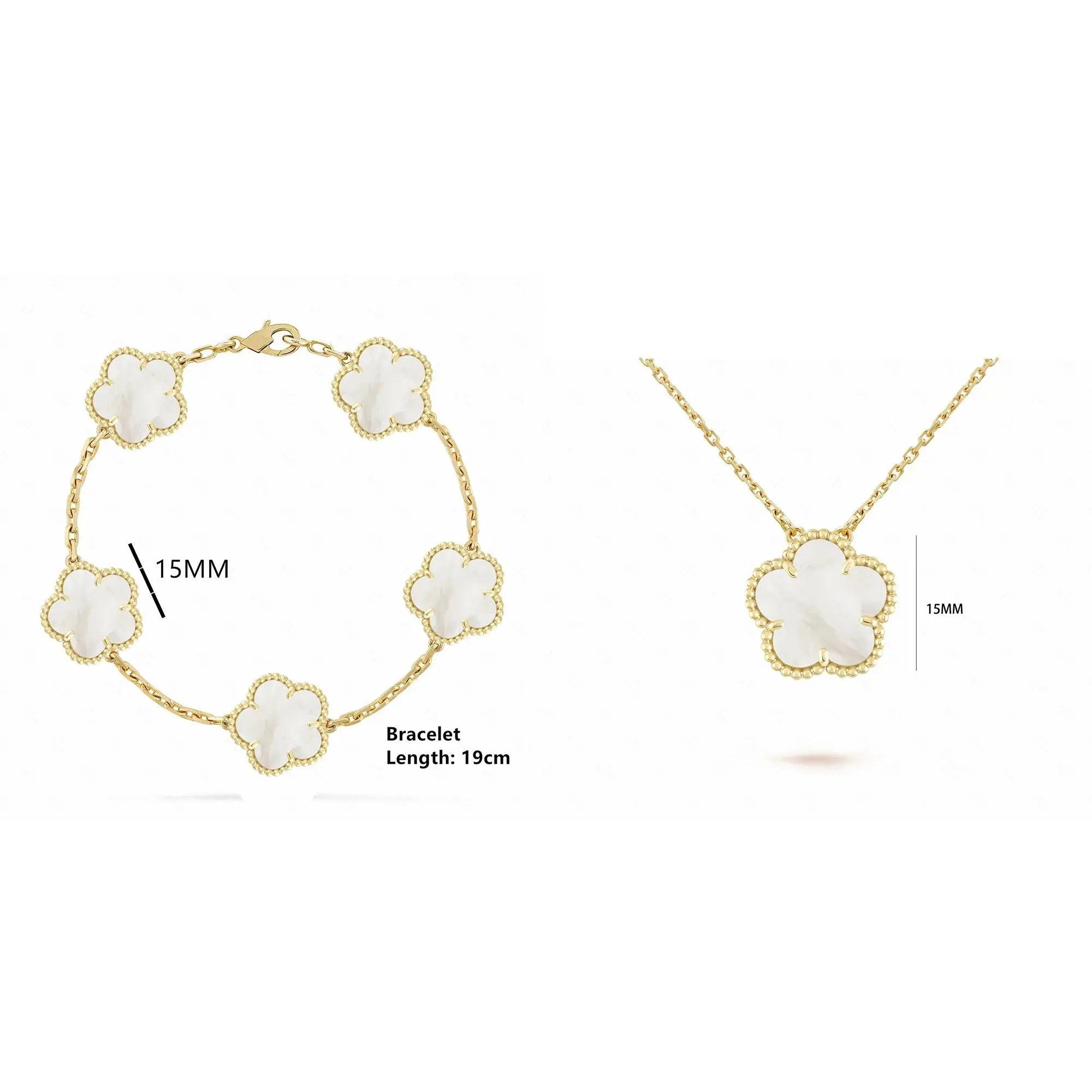 Women's ENYI LUXE 5-Leaf Clover Costume Jewelry Set, Fashion Accessory