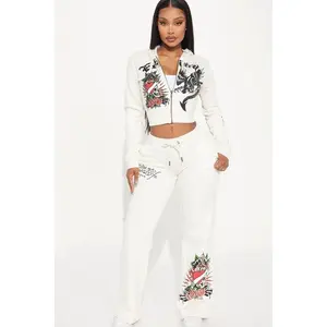 Ed Hardy Dragon Heart Pant - Ivory R