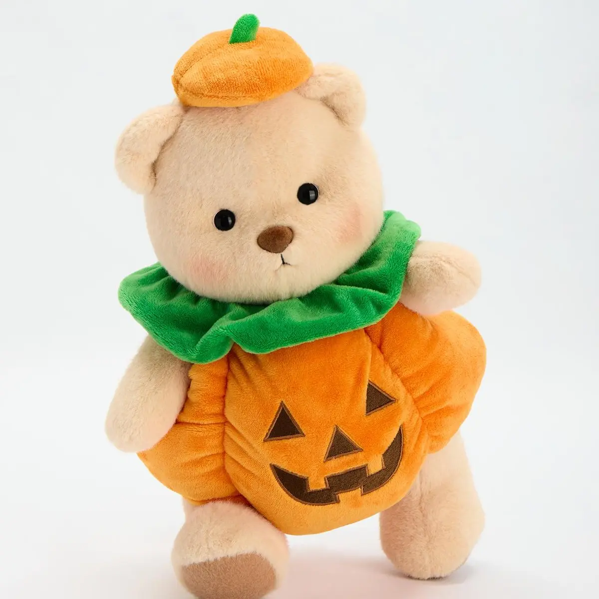 Getahug Halloween Spooky Pumpkin Jointed Teddy Bear - Handmade Jointed Joints Plushie, 9in Sitting/12in Standing, Cute Collectibles, Viral Cuteness, Plushie Love, Hand Wash, Birthday Gift, 1×Gift Box, 30-Day Hassle-Free Returns & Exchanges, 12 Inches, 30-