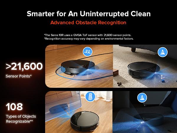 Roborock Saros 10R Robot Vacuum and Mop, Powerful Suction, Zero-Tangling, 3.14’’ Ultra Slim, FlexiArm Riser Technology for Carpet & Floor, Corner & Edge Cleaning, Self-Emptying, Hot Air Drying, Black #TikTokShopBlackFriday #TikTokShopCyberMonday