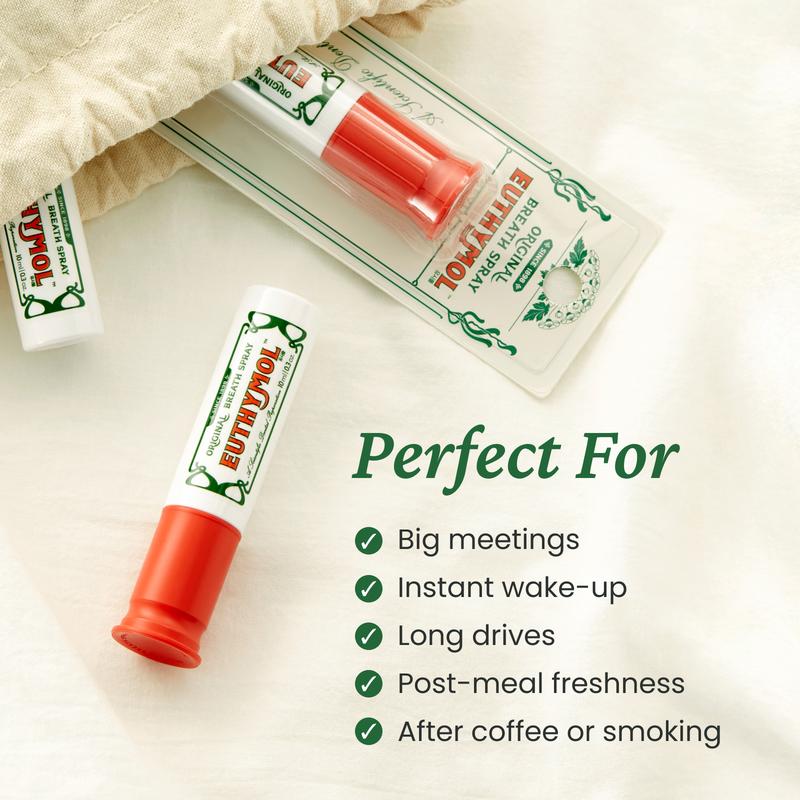 Euthymol Mouth Breath Spray (10ml) - Long Lasting Fresh Breath Oral Spray for Oral Hygiene l Removes Bad Breath & Helps Reduce Plaque l  Korean Oral Care