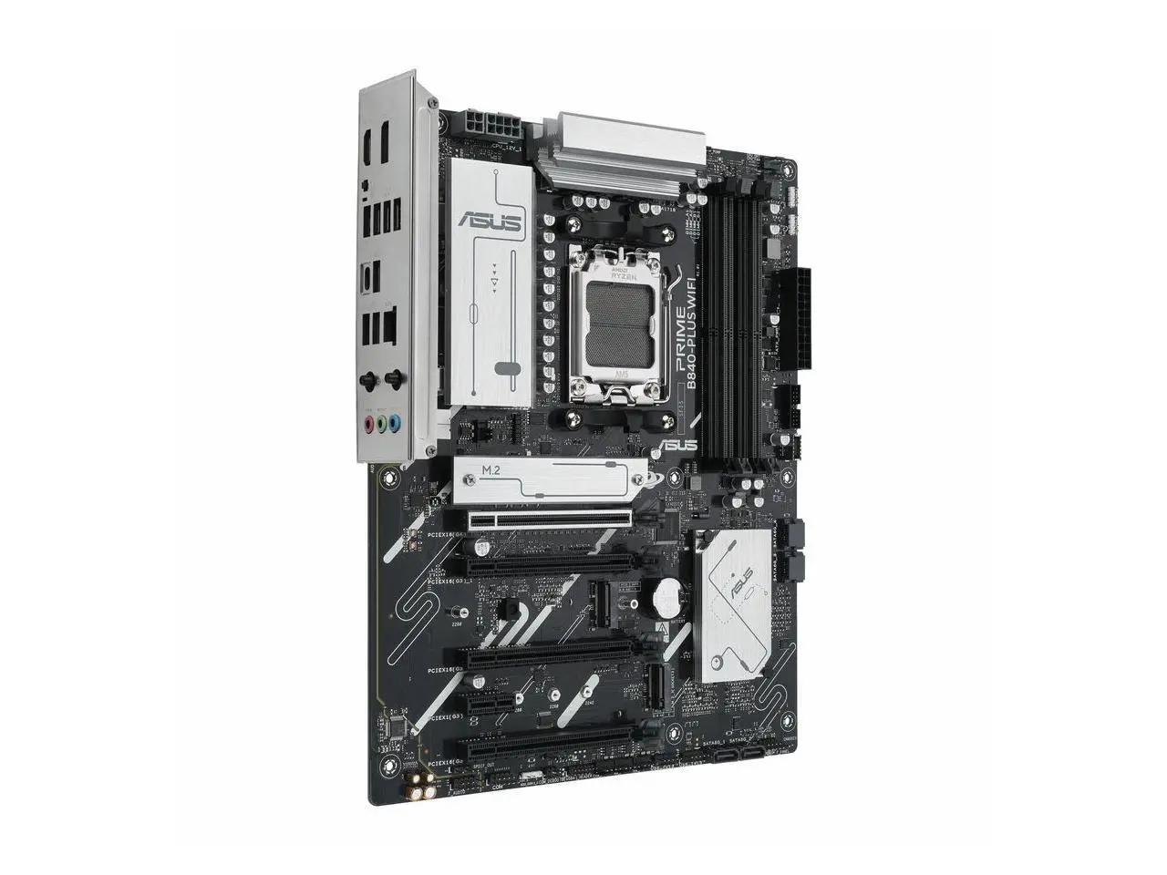 Asus Prime B840-PLUS WIFI-CSM Gaming Desktop Motherboard - AMD B840 Chipset - Socket AM5 - ATX  - Ryzen 9, Ryzen 7 Processor Supported - 192 GB DDR5 SDRAM Maximum RAM - PRIME B840-PLUS WIFI-CSM