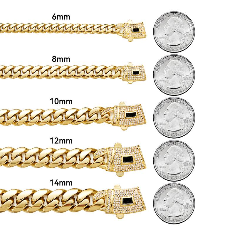 14k Gold Plated Miami Cuban Link Chain Bracelet, Thickened, Dense and Chunky 7.5/8.5 inch-Hip-Hop Jewelry for Men/Women Hypoallergenic Material, Sweat-Resistant, Chunky Gold Bracelet for Streetwear, Dates and Daily Wear, Trendy Accessory Christmas Gift