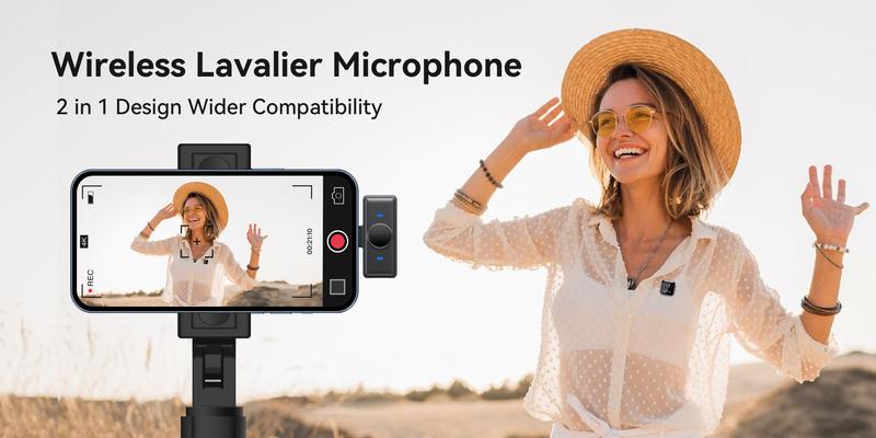HOLIDAY HAUL! KUKIHO Wireless Lavalier Mic with Charging Case – Long Range, Ultra-Clear Audio – For iPhone/Android – Great for Vlogging, YouTube, Interviews