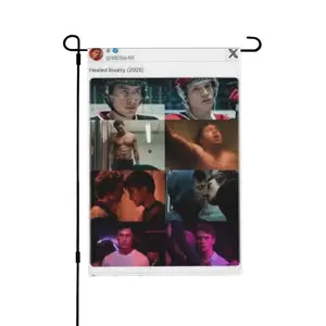 Heated Rivalry Garden Flag 12x18 Inch Double Sided Decoration for Outside Yard