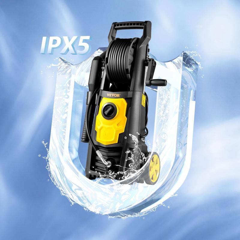VEVOR Electric Pressure Washer, Various specifications, Max 1.76 GPM Power Washer, 5 Quick Connect Nozzles, Foam Cannon, Portable to Clean Patios, Cars, Fences, Driveways, ETL Listed