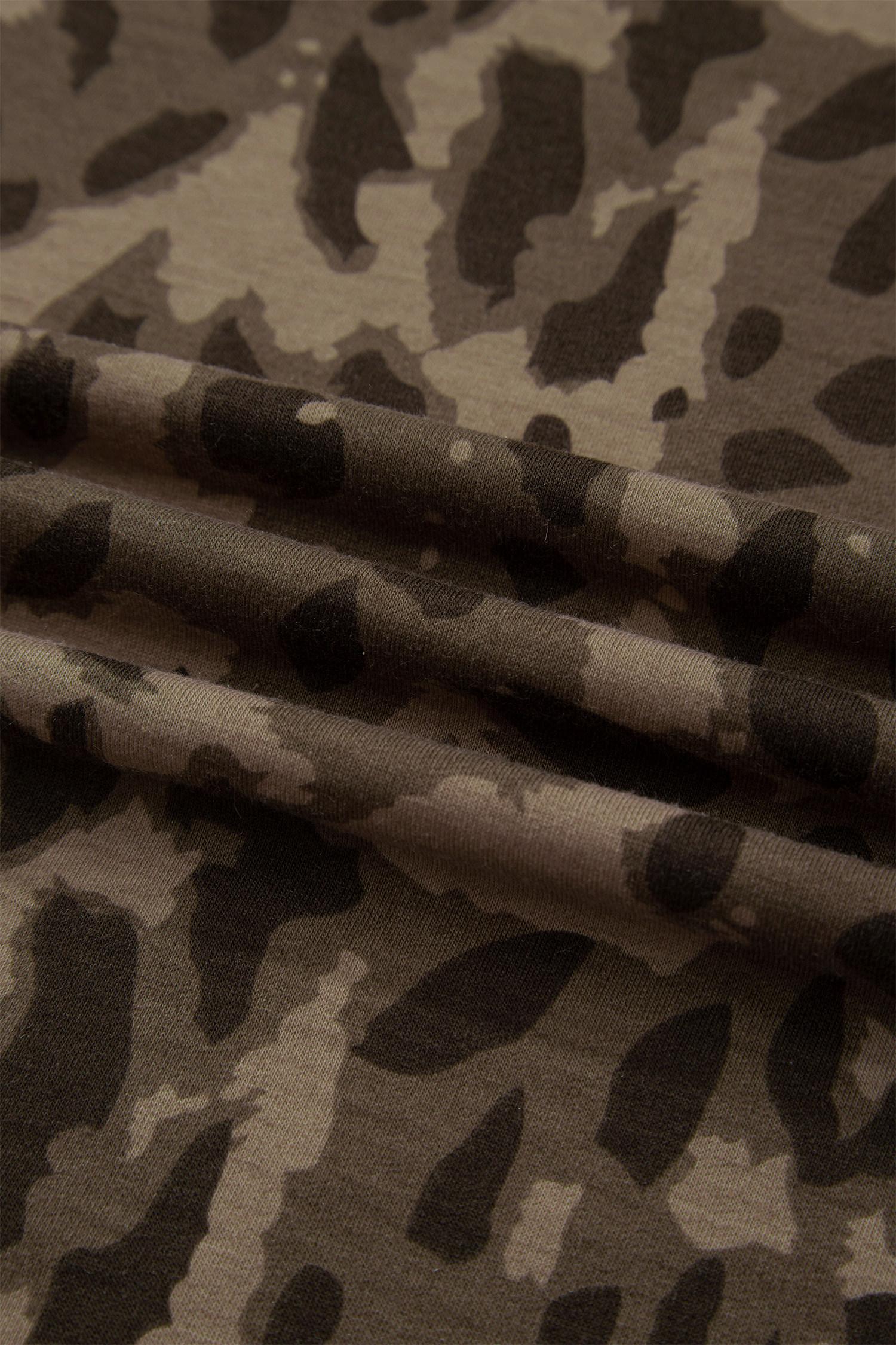 MNTAOR Women's Leopard Print Lounge Set Pullover & Drawstring Loose Pants Set with Raw Seam Patchwork Detail Cozy Loungewear for Comfort