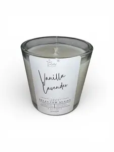 Vanilla Lavender 8 Ounce Luxury Candle Long Lasting Scented