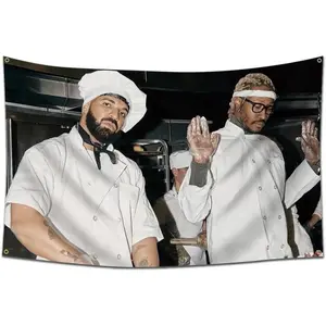 Drake and Future Funny Flag Tapestry Life Is Good Album Flag Banner (40x60 IN,HD Printing) For Living Room Bedroom Dorm Wall Art Decor Decoration Poster Design Photo Colorful Peach Velvet Decorative Gift