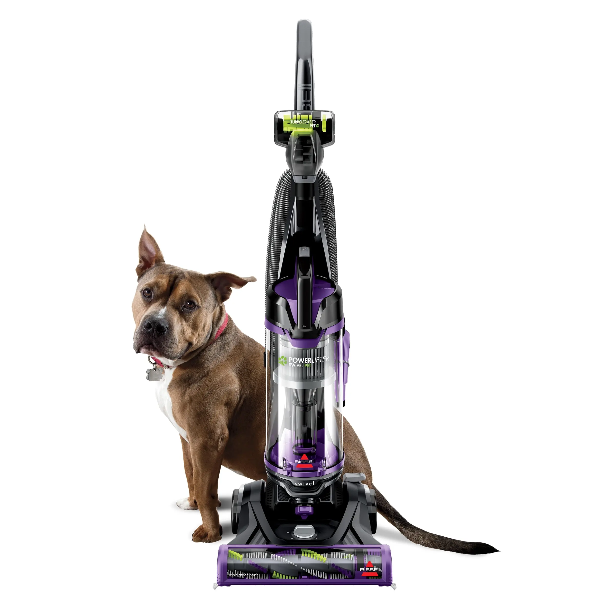 BISSELL PowerLifter Swivel Pet Bagless Upright Vacuum (2260, Gray) - Pet-Friendly, Triple Action Brush Roll, Scatter Free Technology, Swivel Steering, Edge-to-Edge Cleaning