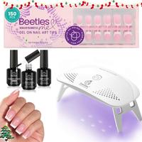 150Pcs Short Square+Top Base+Nail Glue+Lamp 004