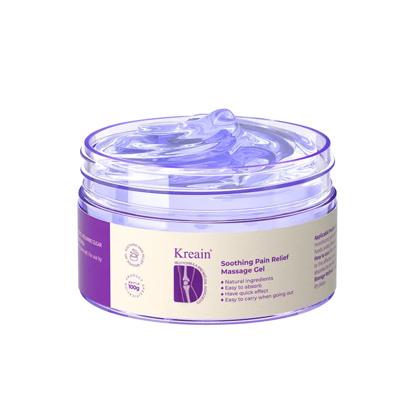 relief massage gel 100G Kreain 3 purple gel turmeric extract sodium sulfate chondroitin Emu oil and other natural materials High-Performance Joint & Bone Gel Supports Back,Neck,Feet,and Hands | Relieves Pain & Offers Moisturizing, Hydrating