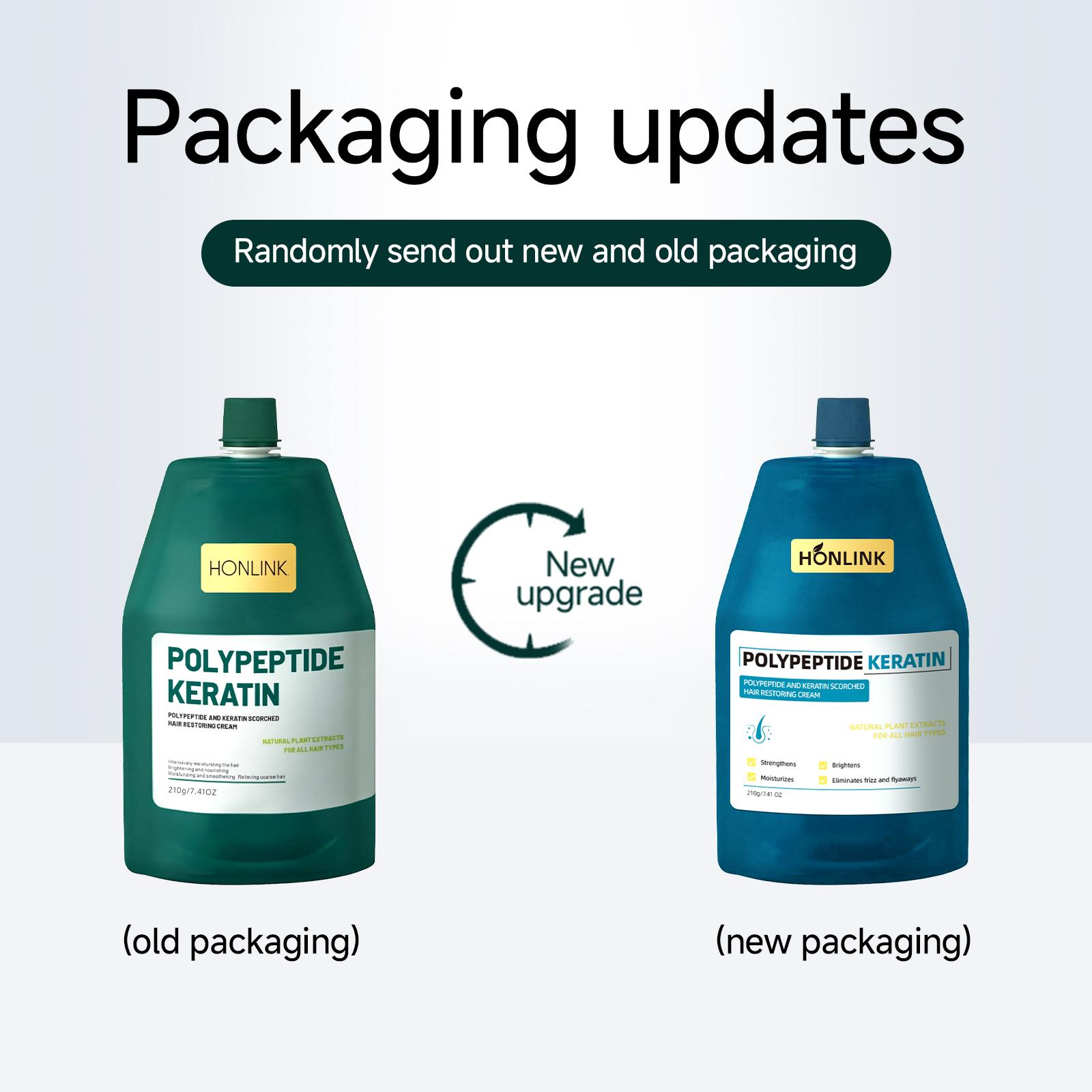 【Buy 1 get 1 free】Honlink Polypeptide Keratin Hair Restoring Cream--For Hair Repair and Growth,Anti-Hair Fall,HydratingSmooth,Conditioner Shampoo,Corrective, Haircare Moisturize Smoothing