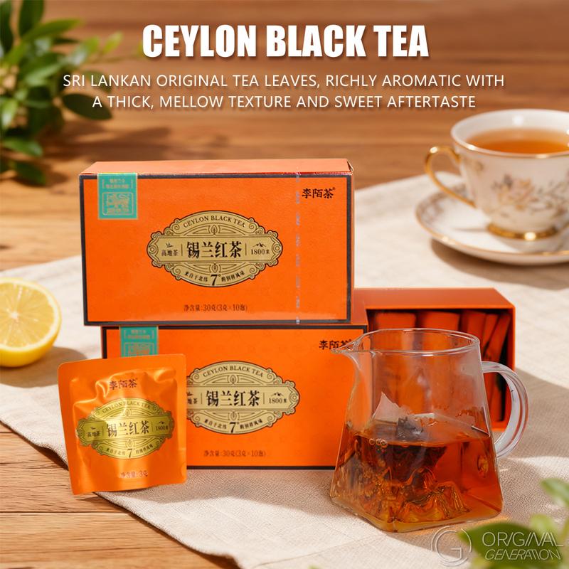 BOGO Gut Health Tea Chai Ceylon Black Tea With Forest Thermos 2 Cartons (1 Carton 30g 3g×10packs）×2 Sri Lankan Black Tea