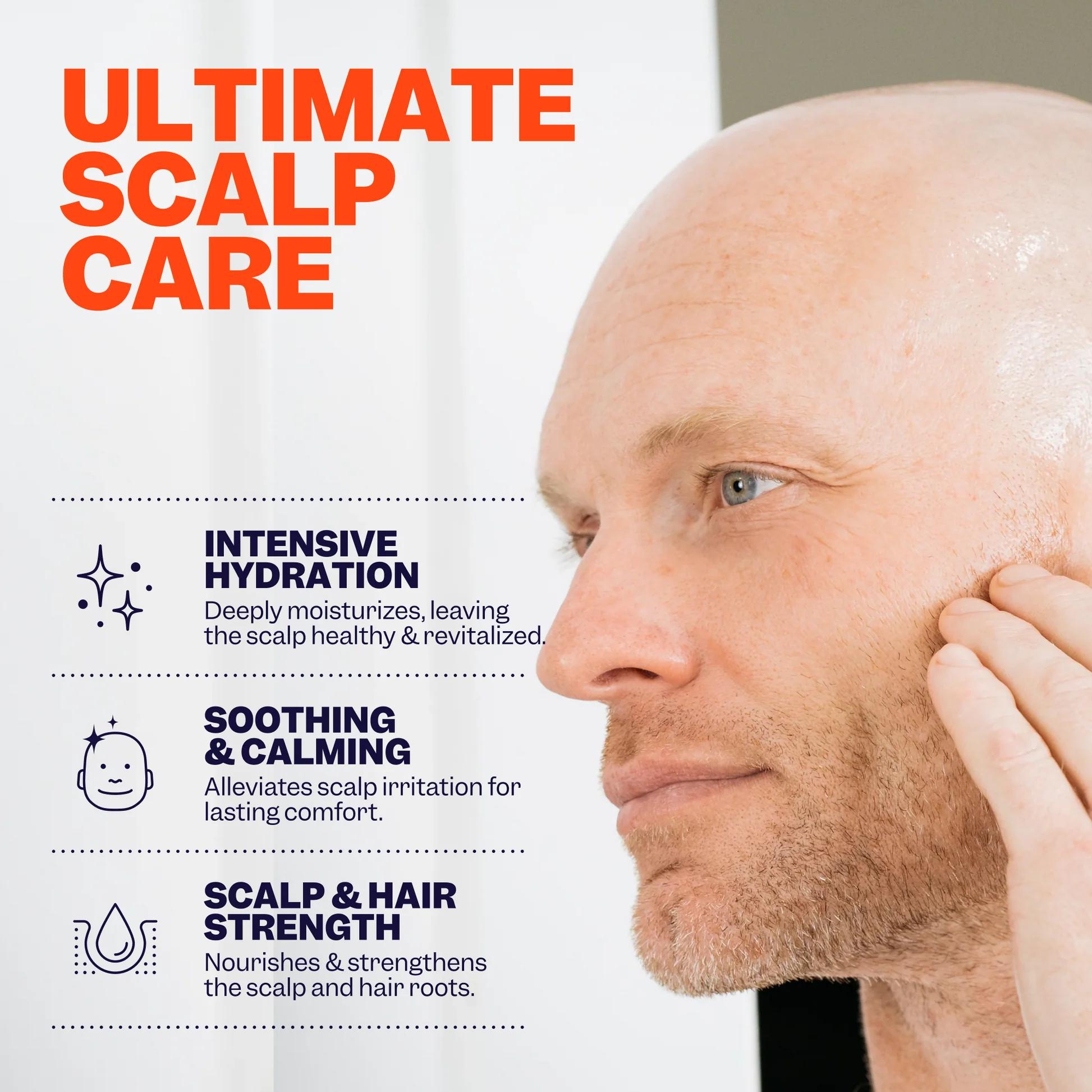 Freebird Refreshing Scalp Moisturizer - 50ml Hydrating Matte Finish Soothing Head Lotion with Hydrolyzed Collagen Jojoba Oil Avocado Butter & Vitamin E - Haircare