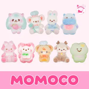 [MOMOCO New Arrival] Flocked Rainbow Zoo | 9 Cute Fuzzy Squishies, Irresistibly Soft!