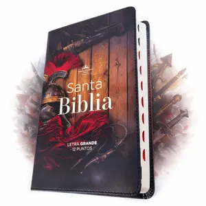 Biblia Letra Grande 12 puntos RV1960 imit piel armadura de Dios con indice - Efesios 6:11