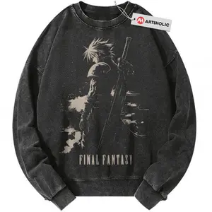 Vintage Cloud Strife Final Fantasy Game Sweatshirt Unisex S-3XL, Graphic Tee