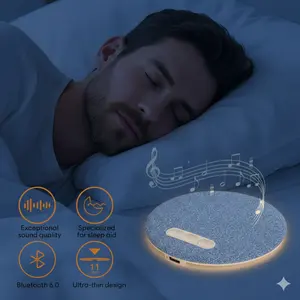 ASTRAVEA Ultra-Thin Bluetooth Pillow Speaker with Bluetooth 6.0, Soft Immersive Sound Field, Pillow CD Player for Bedtime Music & Audiobooks, Headphone-Free Sleep Speaker, Compatible with Android & iOS