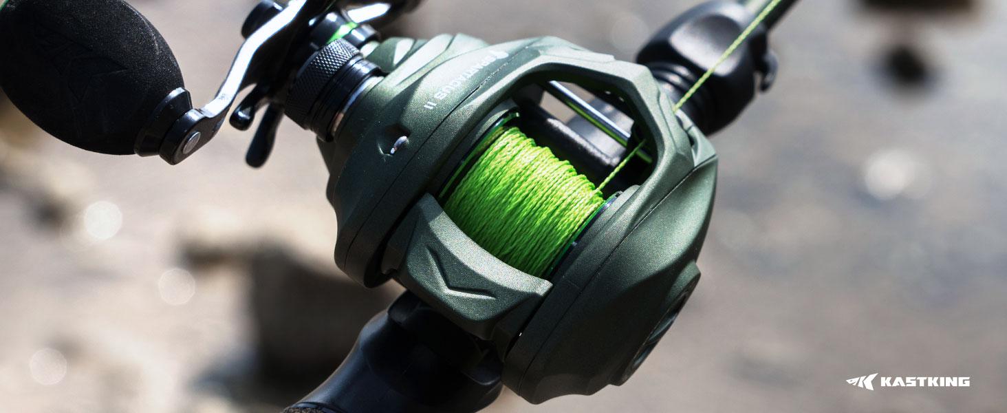 KastKing Spartacus II Baitcasting Fishing Reel, 6oz Ultralight Baitcaster Reel, Super Smooth with 17.6 LB Carbon Fiber Drag, 7.2:1 Gear Ratio, 39mm Palm Perfect Lower Profile Design