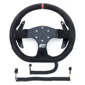 Can-Am Maverick R Steering Wheel With Carbon Paddles and Quick-Release Hub Adapter