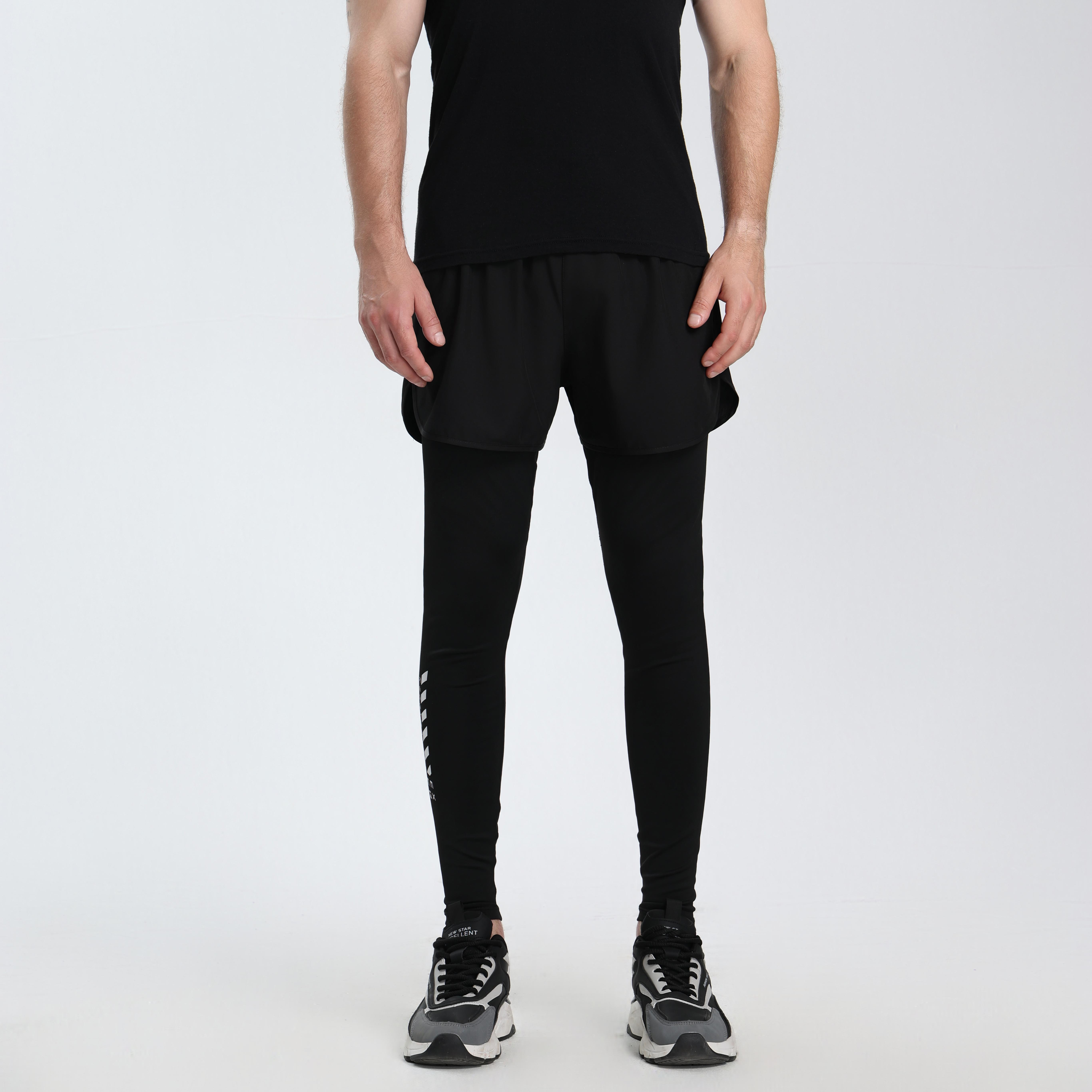 Men's Compression Training Pants - Breathable Stretch Athletic Pants with Pockets, Suitable for Running, Basketball, Pilates, and Gym Workouts, Compression Sports Apparel, Fitness Jogging Pants, Gym Training Pants fits