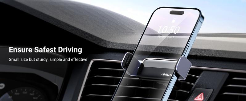 UGREEN Car Vent Phone Mount Air Vent Clip Holder Compatible with iPhone 17 16 15 13 12 Pro Max , Smartphone Accessories Retractable Cellphone Stand-Labor Day Sale，TikTokShopBlackFriday ,TikTokShopHolidayHaul