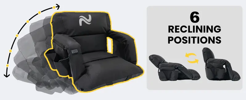 Six reclining positions