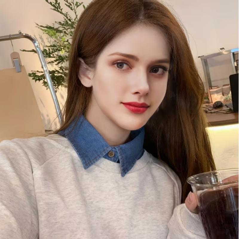 4 Pcs Fake Collar Detachable Dickey Collar Faux False Collar Half False Shirt Collars Tops for Women Graduation Daily 4 Pcs Fake Collar Detachable Dickey Collar Faux False Collar Half False Shirt Collars Tops for Women Graduation Daily