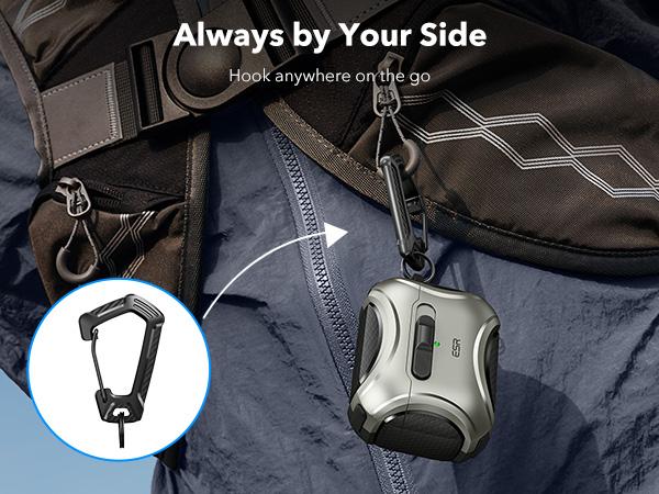 ESR FlickLock Magnetic Case for AirPods 4 & AirPods Pro (1st/2nd/3rd Gen), MagSafe Protective Case, Drop-Proof Lock, Easy-Open Design, Cyber Series ESR FlickLock Magnetic Case for AirPods 4 & AirPods Pro (1st/2nd/3rd Gen), MagSafe Protective Case, Drop-Proof Lock, Easy-Open Design, Cyber Series