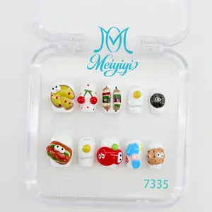 .DP.7335.Cute breakfast squishy wearable nails