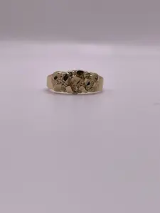 14K Gold Nugget Baby Ring or Womens Pinky Ring