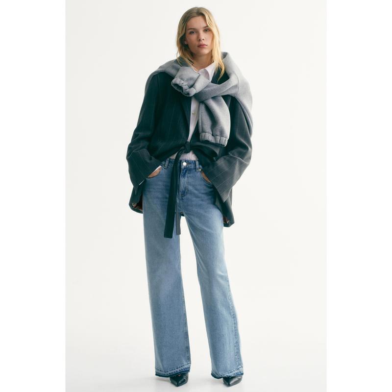 H&M Wide High Waist Jeans