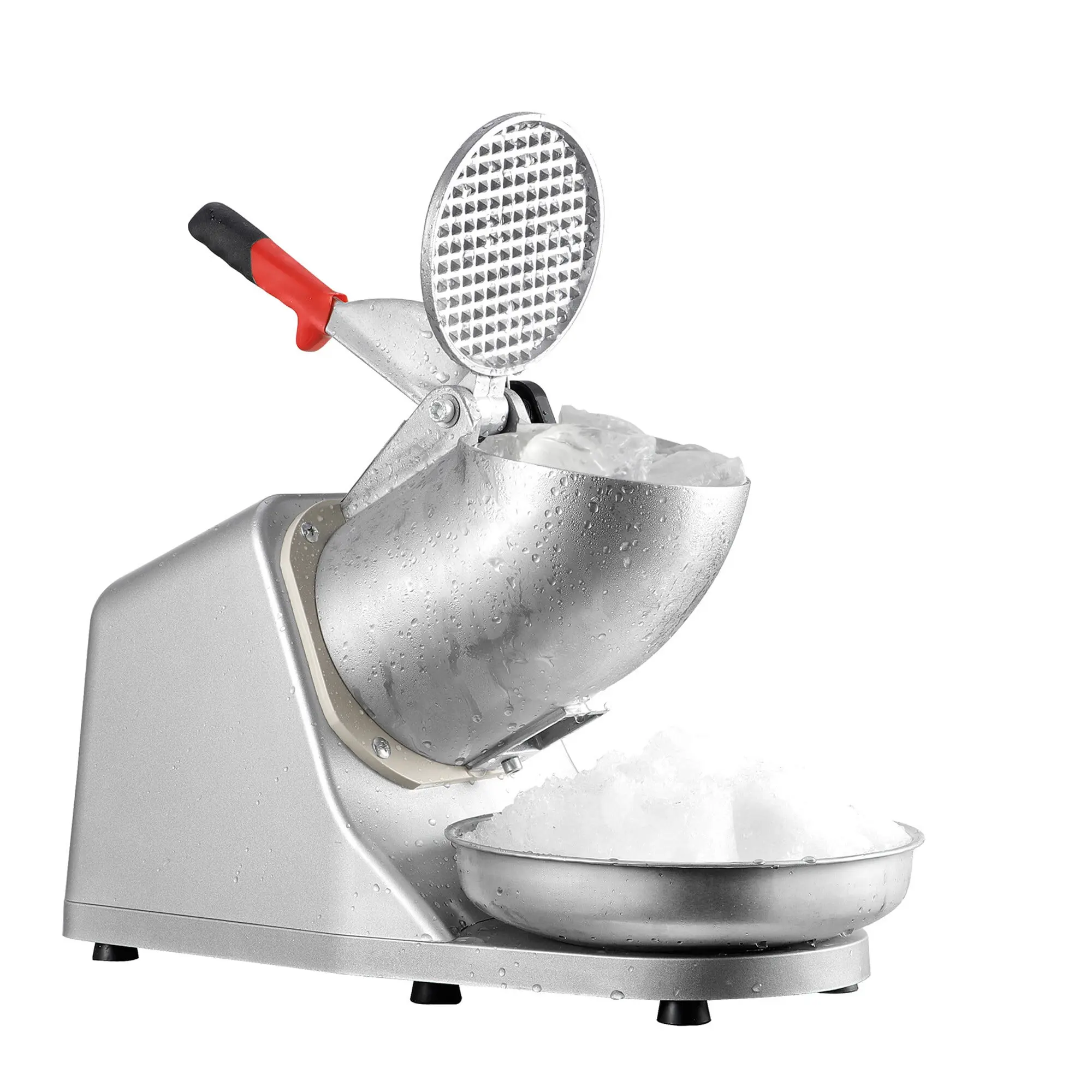 Segawe Commercial-Grade Shaved Ice Machine - Aluminum Home Ice Crusher, 143 lbs High-Output Slush Maker with Large Bowl, Waterproof Switch, Silver Kitchen Appliance,home essentials