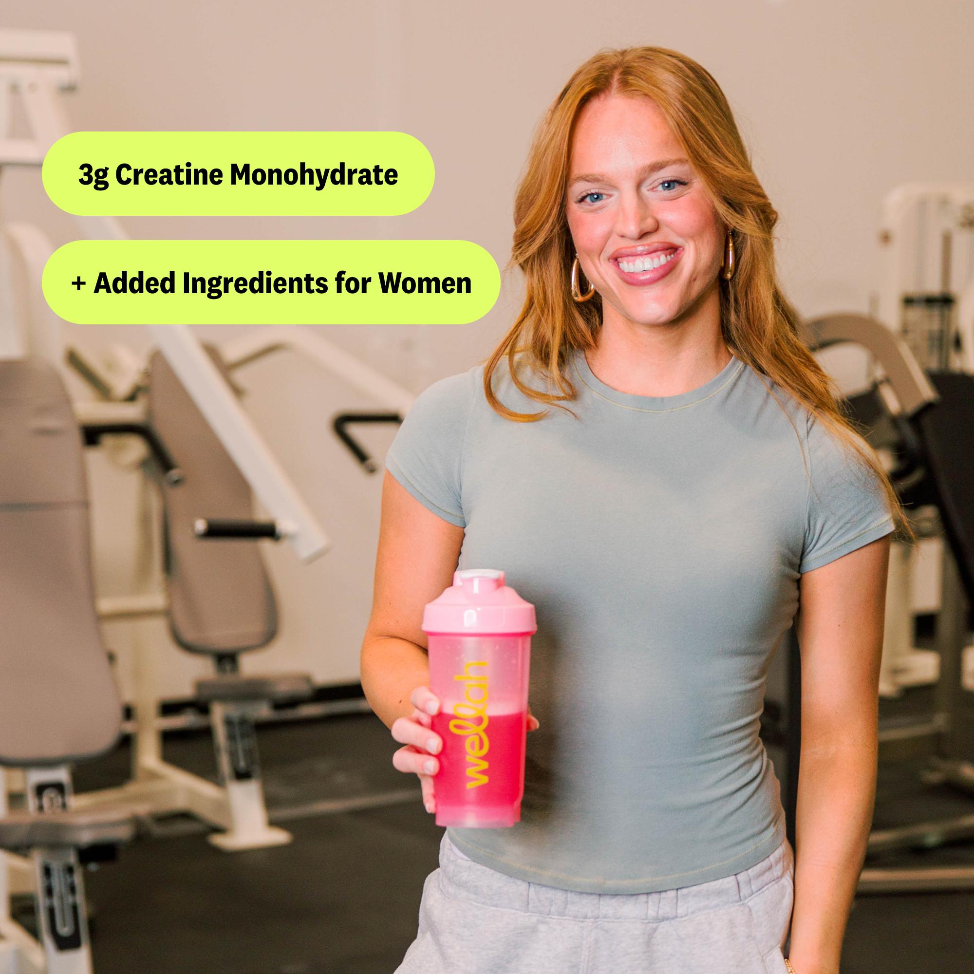 Wellah Creatine | Creatine Monohydrate Supplement For Woman | 3g of  creatine monohydrate   Per Serving | 50 Servings | creatine for women | tiktok shop deals |  gym essentials women |  supplements for women | nurse essentials |