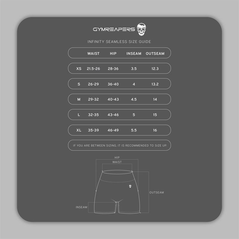 Gymreapers Infinity Seamless Gym Scrunch Shorts for Women 1 Pair Moisture Wicking Breathable Fabric Diamond Gusset Crotch Scrunch Back Two Tier Waistband High Waist Compression Fit Squat Proof Athletic Workout Shorts for Gym Training Fitness