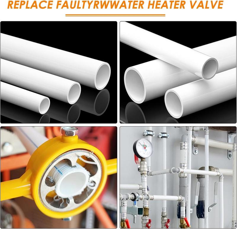 Thread Maker Tool, Pipe Threader Plumbing Tool Kit, Reusable Round PVC Pipe Threader Set with 1/2",3/4",1" Dies, Plastic Pipe Tap Die Set,Plumbing Manual Hand Wrench for PVC Threading