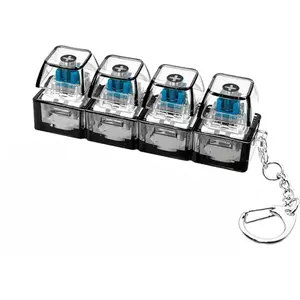 2026 Unlock Your Focus with This Light-Up Fidget Keychain Toy – A Multi-Functional Keyboard Switch Tester with Glowing LEDs for Portable Anxiety Relief and Sensory Stimulation