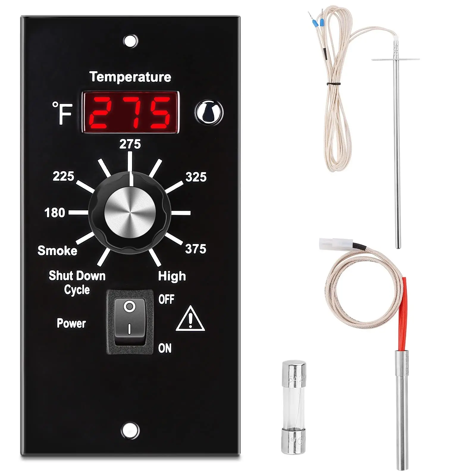 Upgraded Digital Thermostat Temperature Controller Full Replacement Kit Premium Spare Repair Part Perfectly Fits All Series Traeger Wood Pellet Backyard BBQ Grills