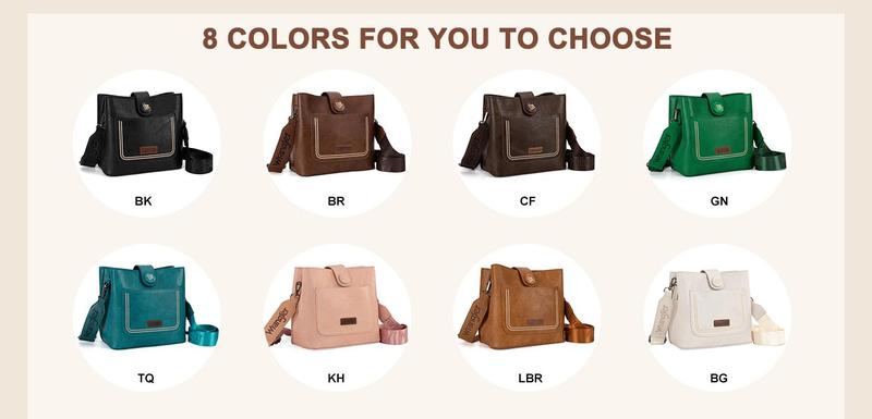 Wrangler Crossbody Purses for Women Handbag and Shoulder Bag for Ladies
