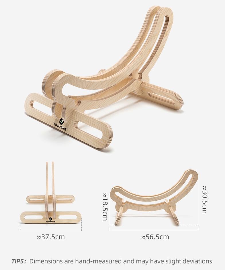 ROCKBROS Bike Stand Bicycle Parking Rack For 23-30/700C Support Wooden Bracket Bike Support Rack Wheel Holder