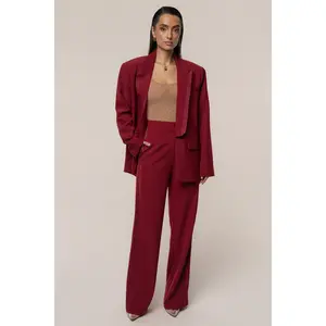 Burgundy Suite Life Woven Pant