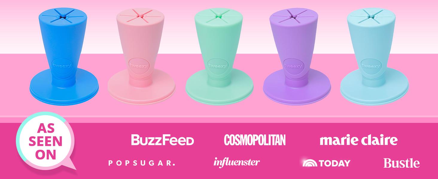 Tweexy Untippable Nail Polish Holder | Anti-Spill Bottle Stand with Smartgrip Suction for Nail Art and Manicure | Christmas Stocking Stuffer Gift Hand Organiser