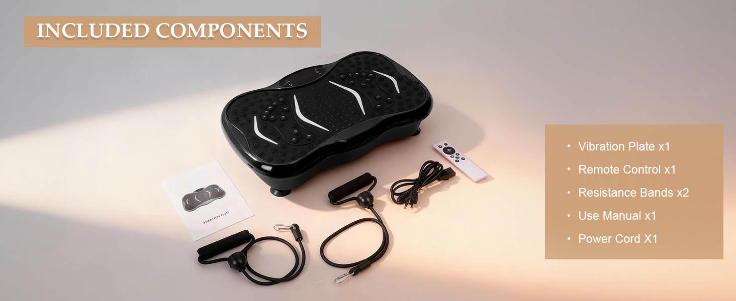 Vibration Plate Exercise Machine,Comfortable Magnetic Therapy Massage  Function,Foot massager,Multiple Speeds with Bluetooth & LED Display,Remote,  Weight Workout for Home,Max User Weight 330lbs - TikTok Shop