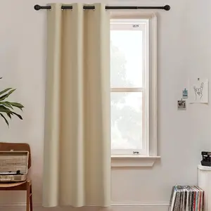 NICETOWN Room Divider Curtains - Privacy Space Wall Divider Screens Noise Reduce Blackout Window Curtains for Living Room Bedroom Door Doorway Apartment, 1 Panel