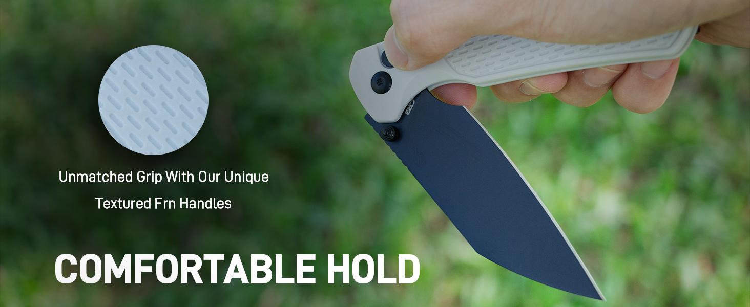 CJRB Pyrite-Light Pocket Folding Knife - 3.34'' AR-RPM9 Steel Blade, EDC Knife with Pocket Clip for Camping, Hiking, Survival Tools and Survival Gear